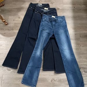 Set of 3 25 regular gap jeans